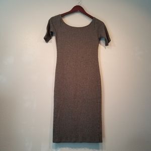 Heart & Hips Charcoal Midi Bodycon Dress